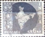 Stamps India -  Intercambio 0,20 usd 6 np. 1957