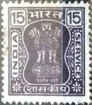 Stamps India -  Intercambio 0,35 usd 15 p. 1976