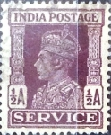Sellos de Asia - India -  Intercambio 0,40 usd 1/2 a. 1943