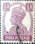 Sellos de Asia - India -  Intercambio 0,20 usd 1/2 a. 1942