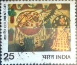 Stamps : Asia : India :  Intercambio cxrf 0,30 usd 25 p. 1976