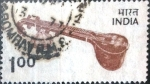 Stamps India -  Intercambio 0,25 usd 1 r. 1975