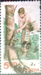 Stamps India -  Intercambio 0,80 usd 5 r. 1980