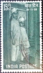 Stamps India -  Intercambio cxrf 0,50 usd 15 np. 1959