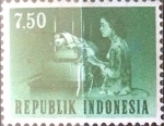 Stamps Indonesia -  Intercambio 0,20 usd 7,5 r. 1964