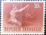 Stamps : Asia : Indonesia :  Intercambio 0,20 usd 35 r. 1964