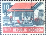 Stamps : Asia : Indonesia :  Intercambio 0,20 usd 10 r. 1969