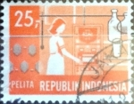 Stamps : Asia : Indonesia :  Intercambio 0,20 usd 25 r. 1969