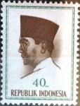 Stamps Indonesia -  Intercambio 0,20 usd 40 r. 1964