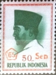 Sellos de Asia - Indonesia -  Intercambio 0,20 usd 50 s. sobre 50 r. 1965
