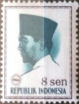 Stamps Indonesia -  Intercambio 0,20 usd 8 s. 1966
