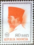 Stamps Indonesia -  Intercambio 0,20 usd 80 s. 1966