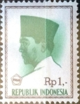 Sellos del Mundo : Asia : Indonesia : Intercambio 0,20 usd 1 rp. 1966