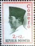 Stamps Indonesia -  Intercambio 0,20 usd 2+ 2 rp. 1965