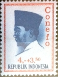 Stamps : Asia : Indonesia :  4 + 3,5 rp. 1965