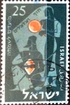 Stamps Israel -  Intercambio cxrf 0,20 usd 25 p. 1955