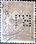 Stamps Italy -  Intercambio 0,35 usd 1 cent. 1901