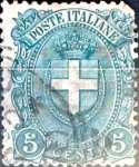 Stamps : Europe : Italy :  Intercambio 1,75 usd 5 cent. 1897