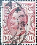 Sellos de Europa - Italia -  Intercambio 0,30 usd 10 cent. 1906