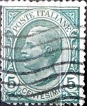 Stamps : Europe : Italy :  Intercambio 0,30 usd 5 cent. 1906