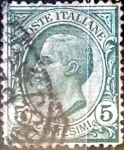 Sellos de Europa - Italia -  Intercambio 0,30 usd 5 cent. 1906