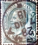 Stamps Italy -  Intercambio 0,30 usd 5 cent. 1906