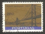 Stamps : Europe : Portugal :  990 - Puente Salazar sobre el Tajo