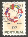 Sellos de Europa - Portugal -   1025 - Asociación Europea EFTA