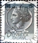 Sellos de Europa - Italia -  Intercambio 0,20 usd 5 liras 1968