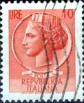 Sellos de Europa - Italia -  Intercambio 0,20 usd 10 liras 1968