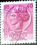 Stamps : Europe : Italy :  Intercambio 0,20 usd 40 liras 1968