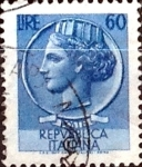 Sellos de Europa - Italia -  Intercambio 0,20 usd 60 liras 1968