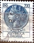 Stamps : Europe : Italy :  Intercambio 0,20 usd 200 liras 1968