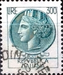Stamps Italy -  Intercambio 0,20 usd 300 liras 1972