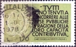 Stamps : Europe : Italy :  Intercambio 0,20 usd 170 liras 1977