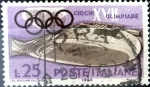 Stamps Italy -  Intercambio 0,20 usd 25 liras 1960