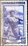 Stamps Italy -  Intercambio 0,20 usd 20 liras 1950