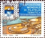Stamps Italy -  Intercambio 0,60 usd 750 liras 1992