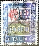 Stamps Italy -  Intercambio 2,40 usd 10000 liras 1983