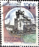 Stamps Italy -  Intercambio 0,20 usd 1000 liras 1980