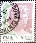 Stamps Italy -  Intercambio 0,20 usd 10 cent. 2002