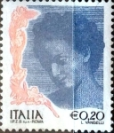 Sellos de Europa - Italia -  Intercambio m2b 0,20 usd 20 cent. 2002