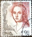 Stamps Italy -  Intercambio 0,45 usd 41 cent. 2002