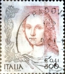 Sellos de Europa - Italia -  Intercambio 0,55 usd 800 liras 41 cent. 1999