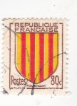 Sellos de Europa - Francia -  escudo de Roussillon