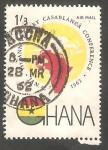 Sellos de Africa - Ghana -   9 - Anivº de la Conferencia de Casablanca