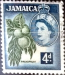 Stamps : America : Jamaica :  Intercambio cxrf 0,20 usd 4 p. 1956