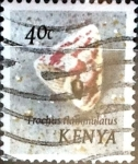 Stamps Kenya -  Intercambio 0,20 usd 40 cent. 1971