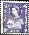 Stamps United Kingdom -  Intercambio cr4f 0,20 usd 50 cent. 1960