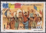 Sellos del Mundo : Europa : Rumania : Primer anivº del Levantamiento popular en Rumania